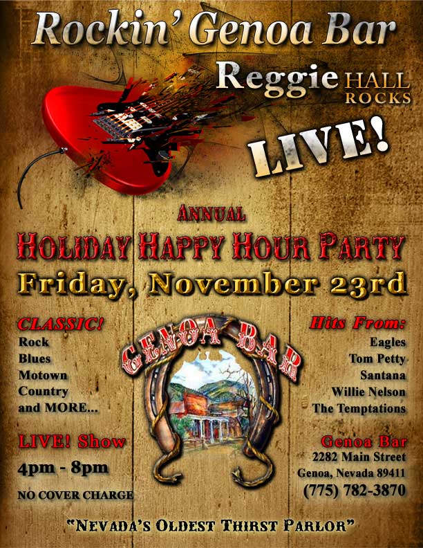 Reggie Hall ROCKS - LIVE! @ Genoa Bar