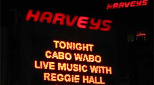 Reggie Hall YouTube Video - Cabo Wabo Cantina - Harvey's Lake Tahoe