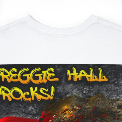Reggie Hall Rocks Tahoe Grafitti – Unisex Heavy Cotton Tee – White - Image 3