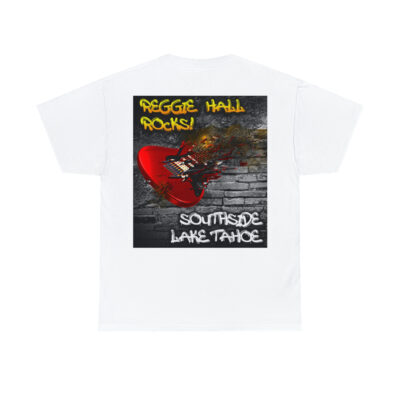 Reggie Hall Rocks Tahoe Grafitti – Unisex Heavy Cotton Tee – Black - Image 8
