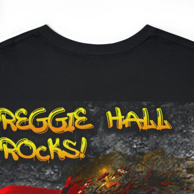 Reggie Hall Rocks Tahoe Grafitti – Unisex Heavy Cotton Tee – Black - Image 7