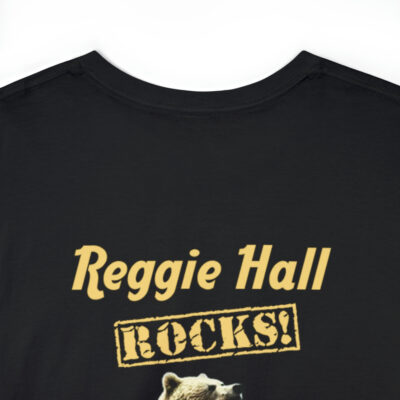 Reggie Hall Rocks Lake Tahoe – Unisex Heavy Cotton Tee – Black - Image 3