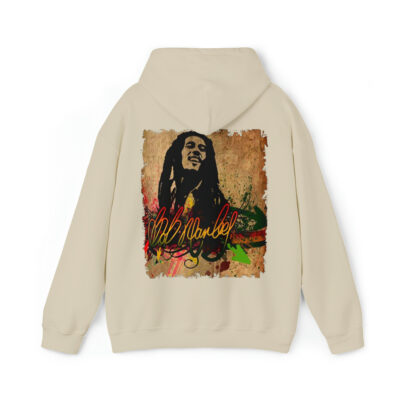 Marley Lion Unisex Heavy Blend™ Hooded Sweatshirt – Black - Image 11
