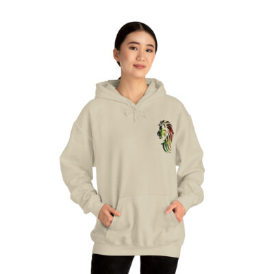Marley Lion Unisex Heavy Blend™ Hooded Sweatshirt – Black - Image 14