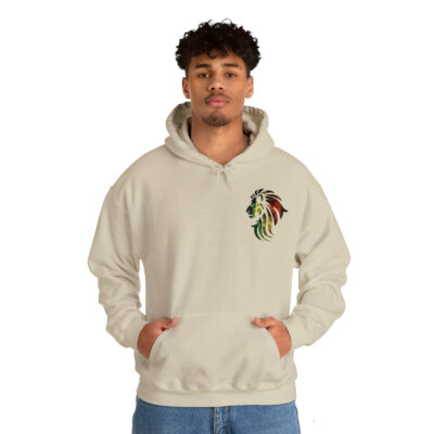 Marley Lion Unisex Heavy Blend™ Hooded Sweatshirt – Black - Image 15