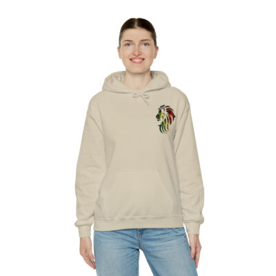 Marley Lion Unisex Heavy Blend™ Hooded Sweatshirt – Black - Image 16