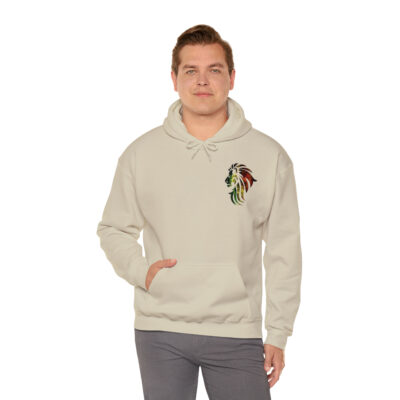 Marley Lion Unisex Heavy Blend™ Hooded Sweatshirt – Black - Image 17