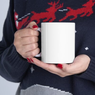 SHUT UP!  Musically Speaking - Ceramic Mug 11oz - Black on White - Image 11