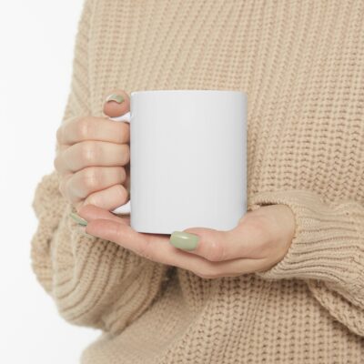 SHUT UP!  Musically Speaking - Ceramic Mug 11oz - Black on White - Image 10