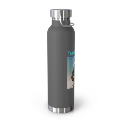 Tahoe Rocks! Raccoon – Copper Vacuum Insulated Bottle, 22oz – White - Image 3
