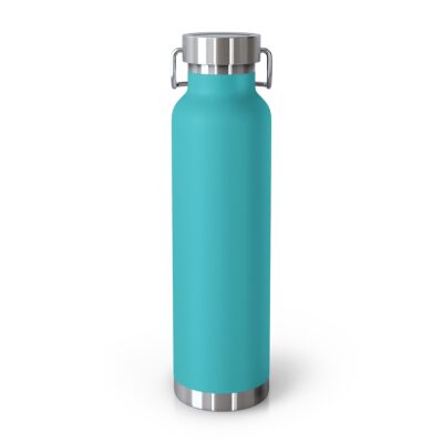 Tahoe Rocks! Fox – Copper Vacuum Insulated Bottle, 22oz – Turquoise - Image 4