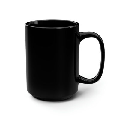 SHUT UP! Mug - Musically Speaking - White on Black, 15oz - Image 3
