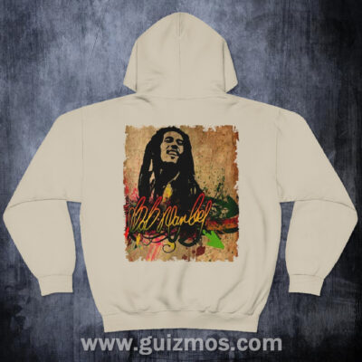Marley Lion Unisex Heavy Blend™ Hooded Sweatshirt – Sand