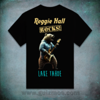 Reggie Hall Rocks Lake Tahoe – Unisex Heavy Cotton Tee – Black
