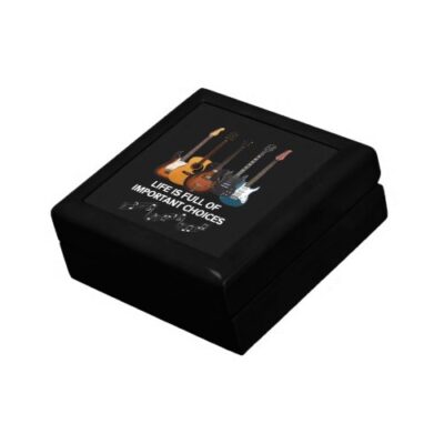 Life is Full of Important Choices - Wooden Jewelry Keepsake Box - Image 2