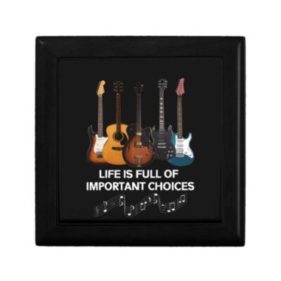 Life is Full of Important Choices - Wooden Jewelry Keepsake Box - Image 4
