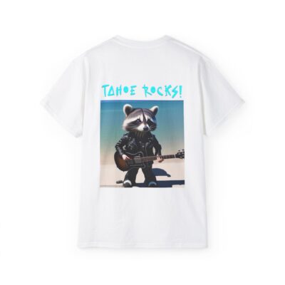 Tahoe Rocks! Raccoon – Unisex Ultra Cotton Tee - Image 12